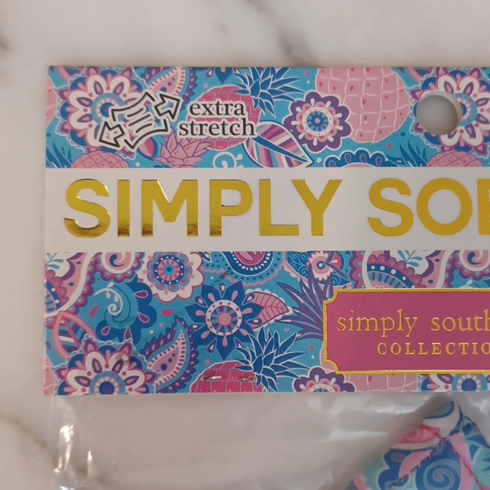 Simply Southern face mask pineapple and floral print simply soft mask new w/ tag
